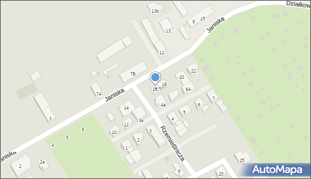 Kołobrzeg, Janiska, 16, mapa Kołobrzegu