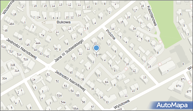 Kołobrzeg, Jaśminowa, 3, mapa Kołobrzegu