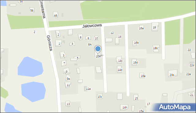 Kolonia Borek, Jałowcowa, 10A, mapa Kolonia Borek