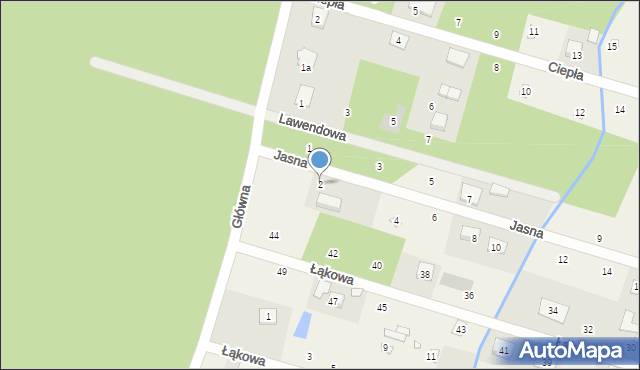 Kolonia Brzeźce, Jasna, 2, mapa Kolonia Brzeźce