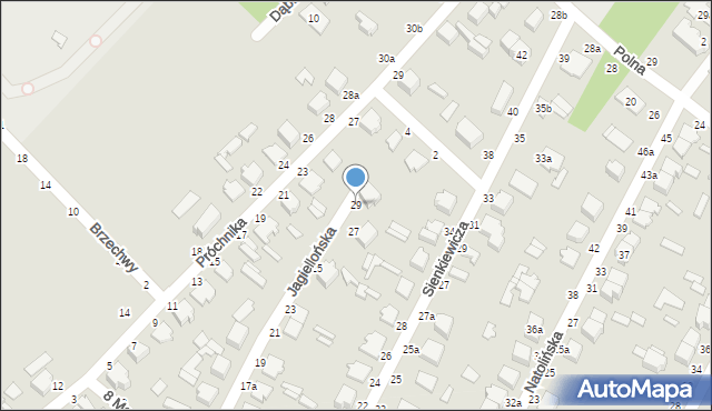 Koluszki, Jagiellońska, 29, mapa Koluszki