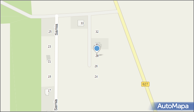 Komorowo, Jagodowa, 28, mapa Komorowo