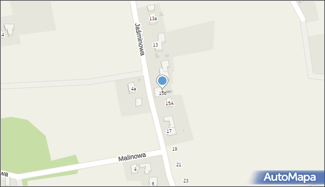Kończyce Małe, Jaśminowa, 15b, mapa Kończyce Małe