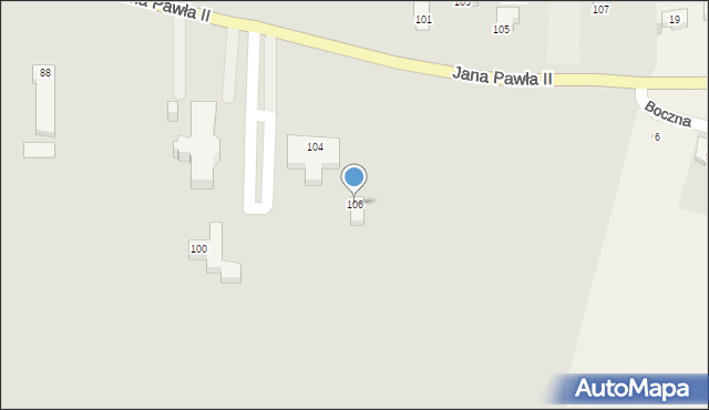 Konin, Jana Pawła II, 106, mapa Konina