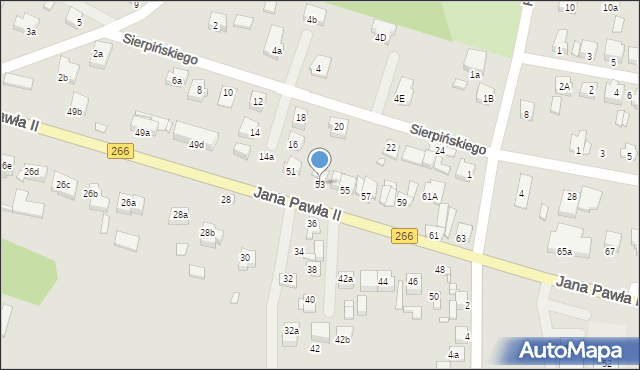 Konin, Jana Pawła II, 53, mapa Konina