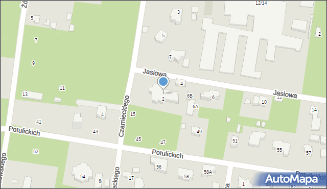 Konstancin-Jeziorna, Jasiowa, 2/4, mapa Konstancin-Jeziorna