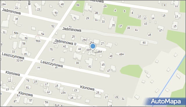 Konstancin-Jeziorna, Jaśminowa, 46, mapa Konstancin-Jeziorna