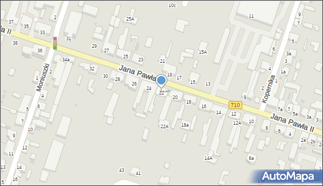Konstantynów Łódzki, Jana Pawła II, 22, mapa Konstantynów Łódzki