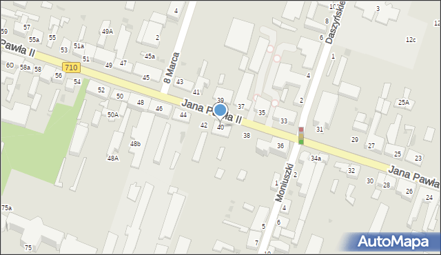 Konstantynów Łódzki, Jana Pawła II, 40, mapa Konstantynów Łódzki