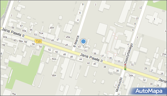 Konstantynów Łódzki, Jana Pawła II, 43A, mapa Konstantynów Łódzki