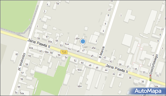 Konstantynów Łódzki, Jana Pawła II, 47A, mapa Konstantynów Łódzki