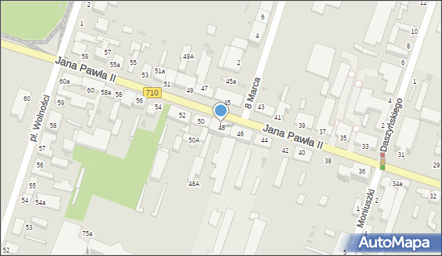 Konstantynów Łódzki, Jana Pawła II, 48, mapa Konstantynów Łódzki