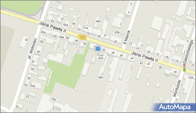 Konstantynów Łódzki, Jana Pawła II, 50b, mapa Konstantynów Łódzki
