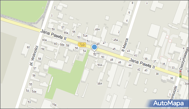 Konstantynów Łódzki, Jana Pawła II, 52, mapa Konstantynów Łódzki
