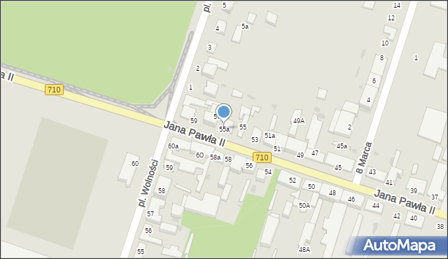 Konstantynów Łódzki, Jana Pawła II, 55a, mapa Konstantynów Łódzki
