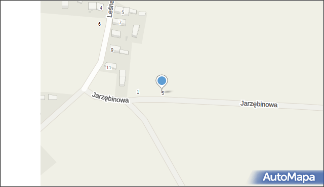 Kopalina, Jarzębinowa, 5, mapa Kopalina