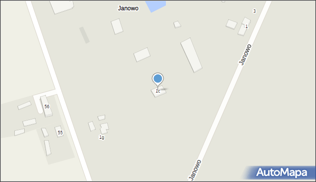 Koronowo, Janowo, 1c, mapa Koronowo
