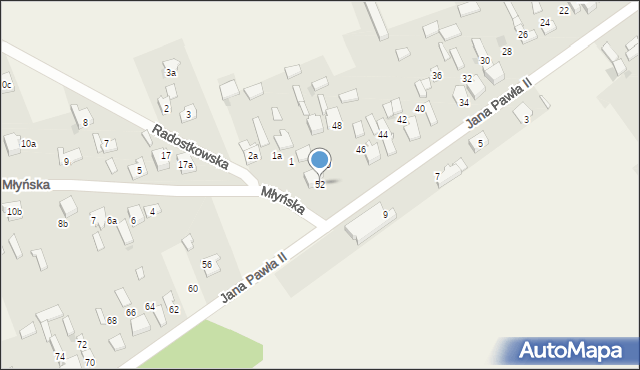 Kościelec, Jana Pawła II, 52, mapa Kościelec