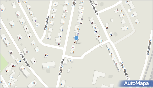 Kostrzyn nad Odrą, Jagiellońska, 16, mapa Kostrzyn nad Odrą