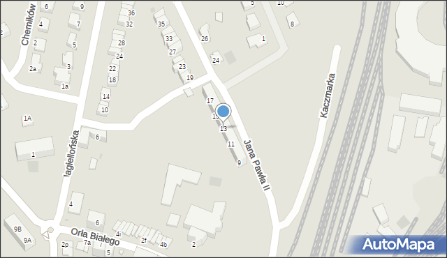 Kostrzyn nad Odrą, Jana Pawła II, 13, mapa Kostrzyn nad Odrą