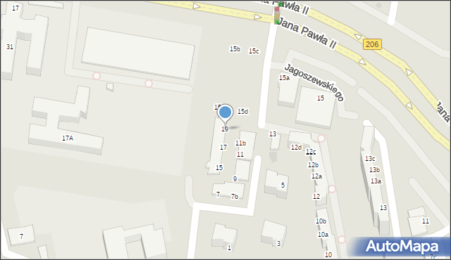 Koszalin, Jagoszewskiego Mieczysława, 19, mapa Koszalina