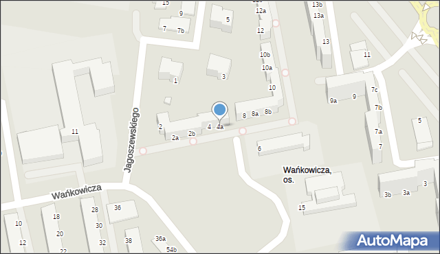 Koszalin, Jagoszewskiego Mieczysława, 4a, mapa Koszalina