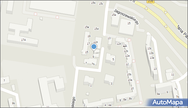 Koszalin, Jagoszewskiego Mieczysława, 9a, mapa Koszalina