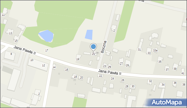 Kowala-Stępocina, Jana Pawła II, 21, mapa Kowala-Stępocina