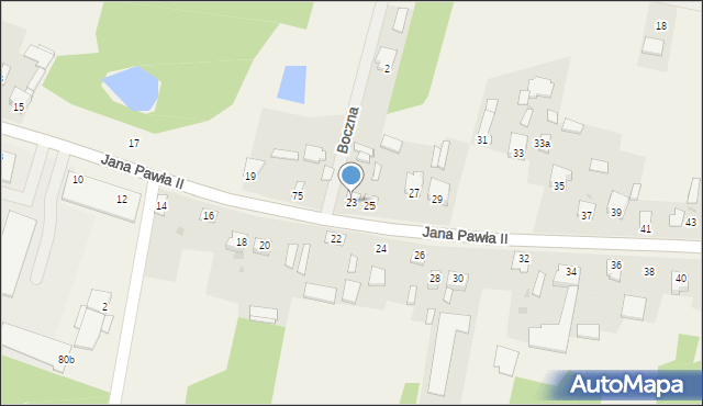 Kowala-Stępocina, Jana Pawła II, 23, mapa Kowala-Stępocina