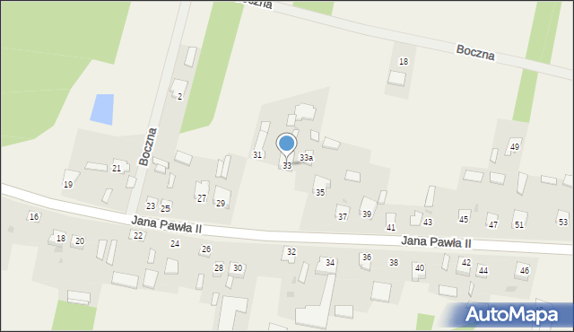 Kowala-Stępocina, Jana Pawła II, 33, mapa Kowala-Stępocina