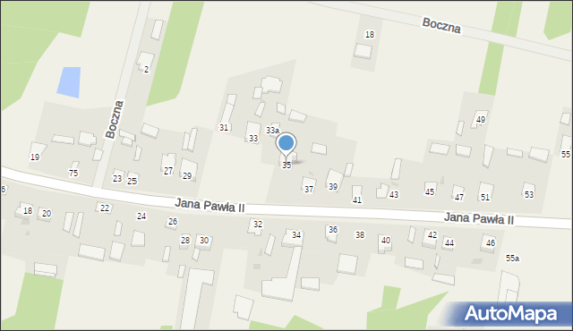 Kowala-Stępocina, Jana Pawła II, 35, mapa Kowala-Stępocina