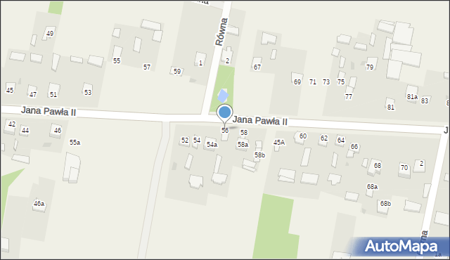 Kowala-Stępocina, Jana Pawła II, 56, mapa Kowala-Stępocina