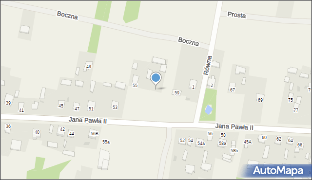 Kowala-Stępocina, Jana Pawła II, 57, mapa Kowala-Stępocina