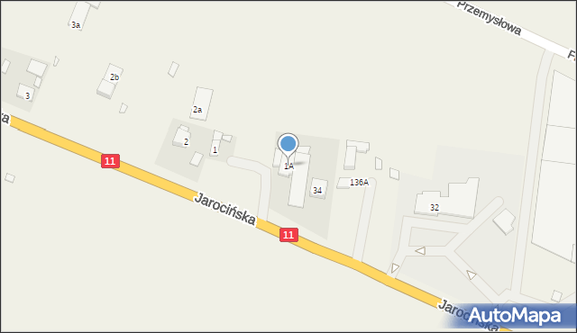 Kowalew, Jarocińska, 1A, mapa Kowalew