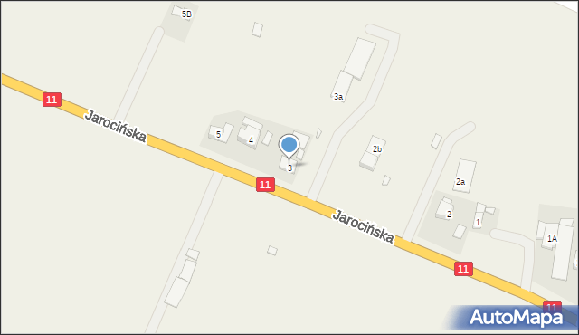 Kowalew, Jarocińska, 3, mapa Kowalew