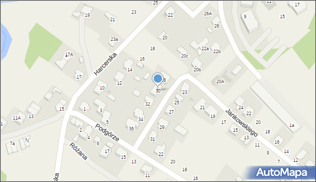 Kowanówko, Jankowskiego Walentego, por. dr., 30, mapa Kowanówko