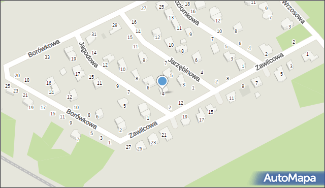 Kozienice, Jagodowa, 4, mapa Kozienice