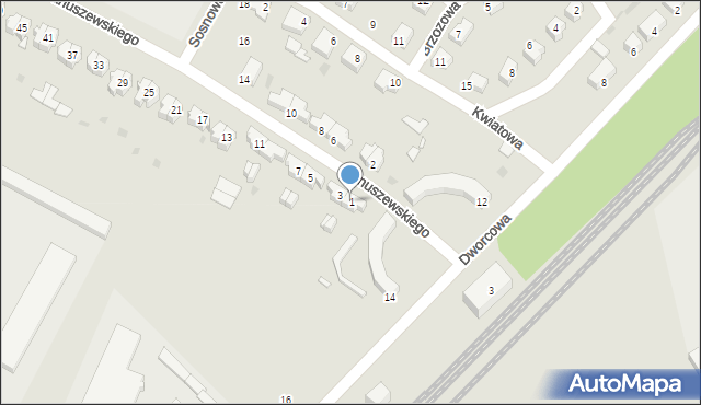 Krajenka, Januszewskiego Antoniego, ks., 1, mapa Krajenka