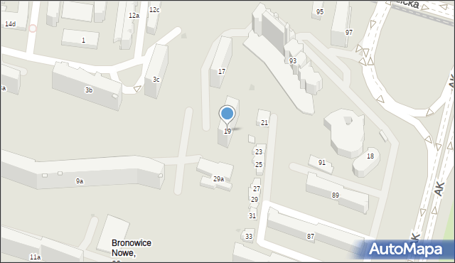 Kraków, Jabłonkowska, 19, mapa Krakowa