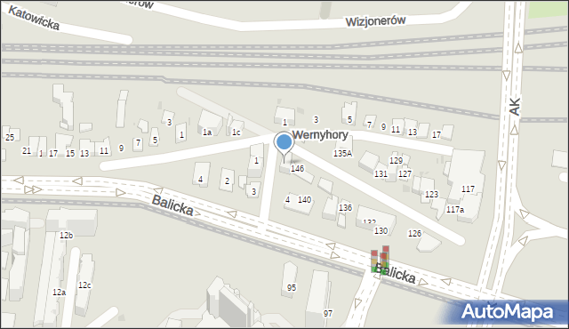 Kraków, Jabłonkowska, 2, mapa Krakowa