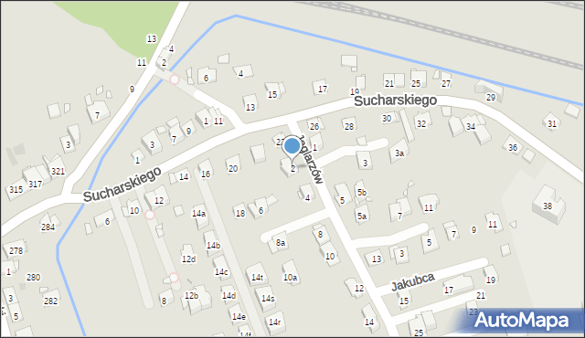 Kraków, Jaglarzów Michała i Stanisława, 2, mapa Krakowa