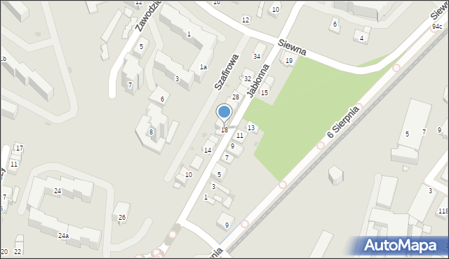 Kraków, Jabłonna, 18, mapa Krakowa