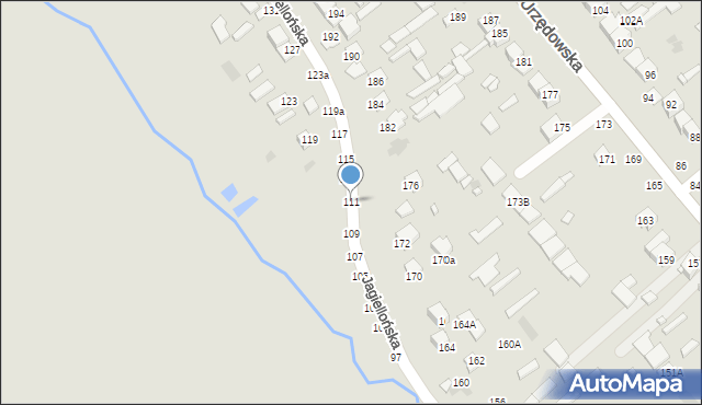 Kraśnik, Jagiellońska, 111, mapa Kraśnik