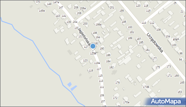 Kraśnik, Jagiellońska, 123a, mapa Kraśnik