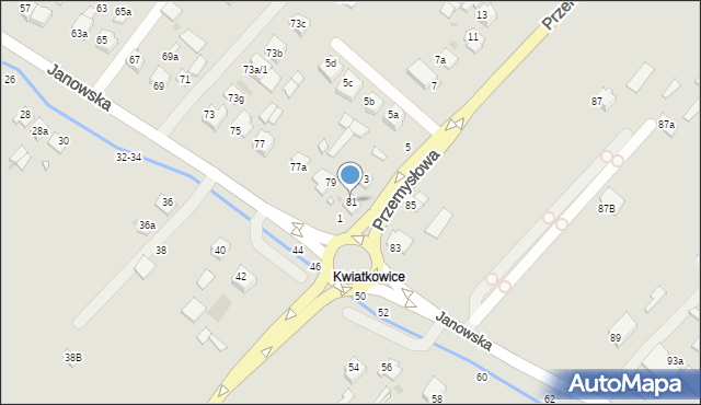 Kraśnik, Janowska, 81, mapa Kraśnik