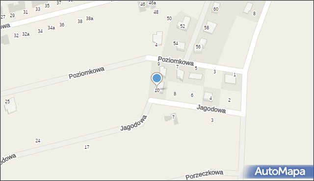 Krępa Słupska, Jagodowa, 10, mapa Krępa Słupska