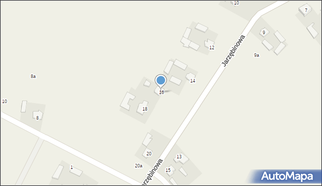 Krępiec, Jarzębinowa, 16, mapa Krępiec