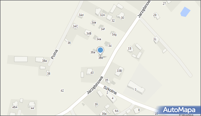 Krępiec, Jarzębinowa, 36b, mapa Krępiec