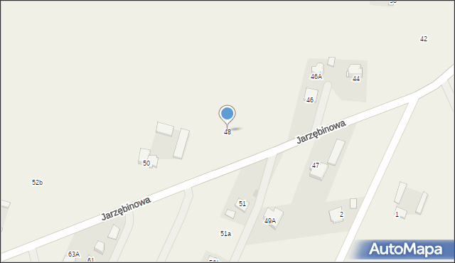 Krępiec, Jarzębinowa, 48, mapa Krępiec