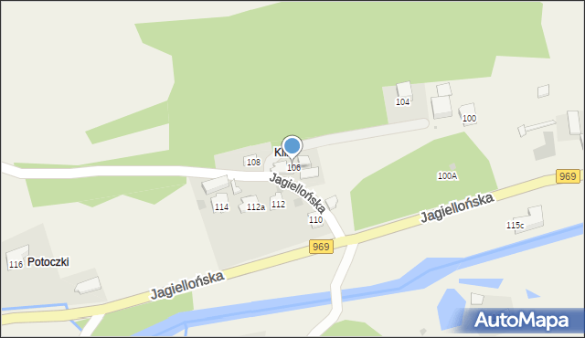 Krościenko nad Dunajcem, Jagiellońska, 106, mapa Krościenko nad Dunajcem